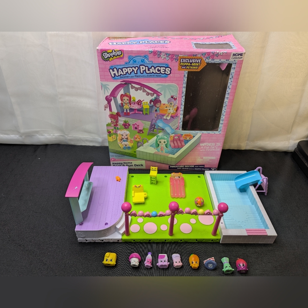 Happy Places Shopkins Happy Home Pool Sun Deck Shopkins Mixed Lot Season 1-6